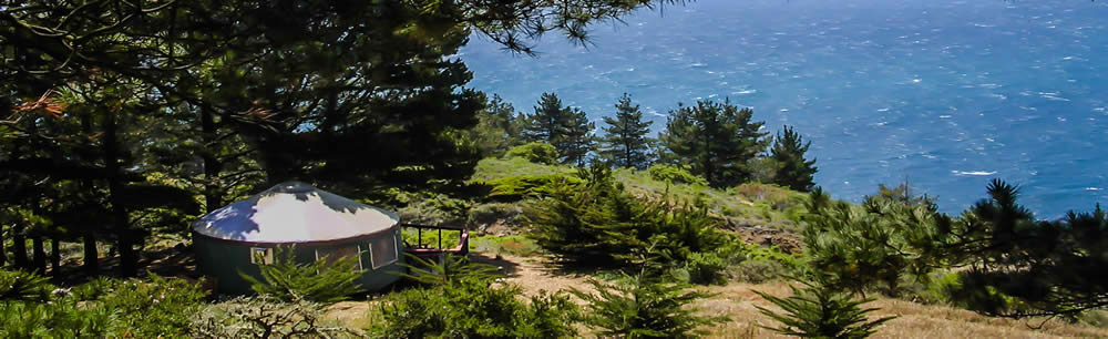 Hillside yurt